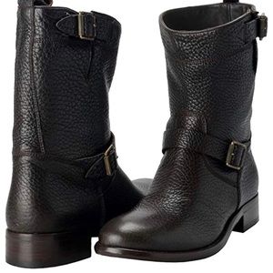 Belstaff Bedford Black Moto Ankle Boot Bootie 37